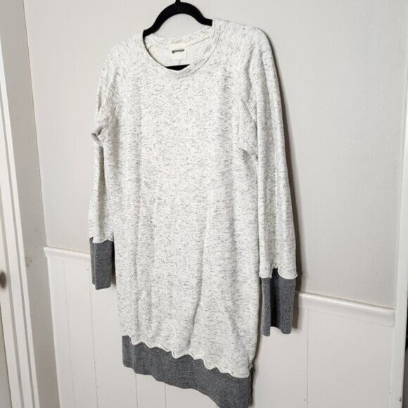 MONROW Grey Sweatshirt Mini Dress - Picture 1 of 5